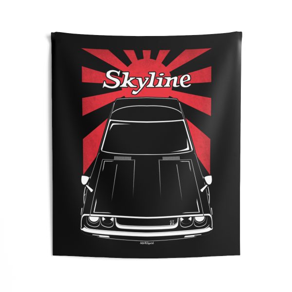 Nissan Skyline 2000 GTR C110 Tapestry - JDM Wall Art 50 x 60 inch by Auto Art Apparel