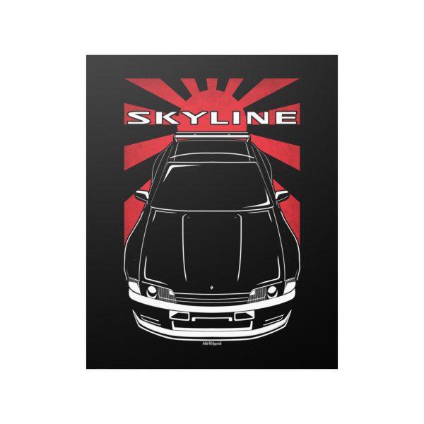 Nissan Skyline GTR V Spec R32 Body Kit Poster - JDM Print 16 x 20 inch by Auto Art Apparel