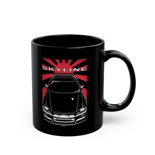 Nissan Skyline GTR V Spec R34 Mug - JDM Coffee Mug 11 oz by Auto Art Apparel
