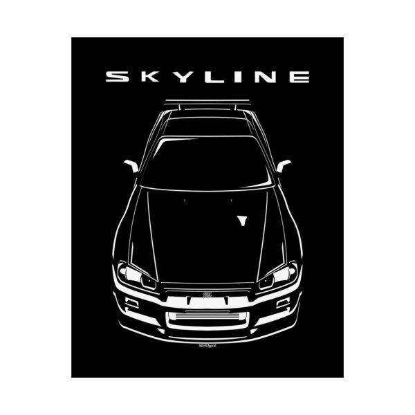 Nissan Skyline GTR V Spec R34 Poster 16 x 20 inch by Auto Art Apparel