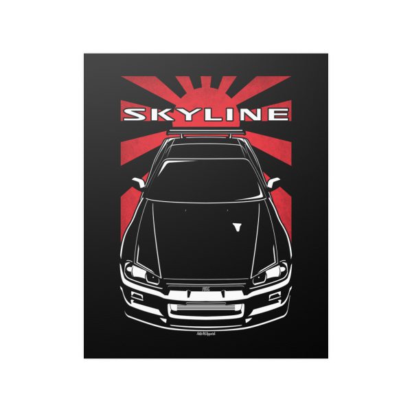 Nissan Skyline GTR V Spec R34 Poster - JDM Print 16 x 20 inch by Auto Art Apparel