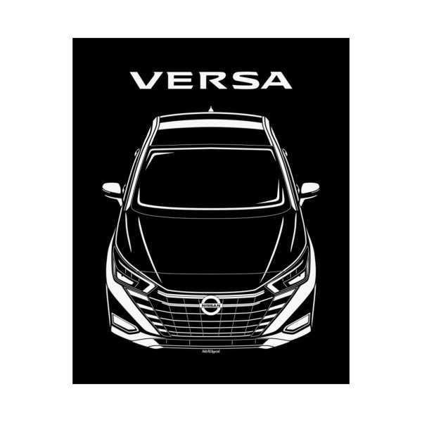 Nissan Versa 2023-2024 Poster 16 x 20 inch by Auto Art Apparel