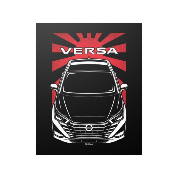 Nissan Versa 2023-2024 Poster - JDM Print 16 x 20 inch by Auto Art Apparel
