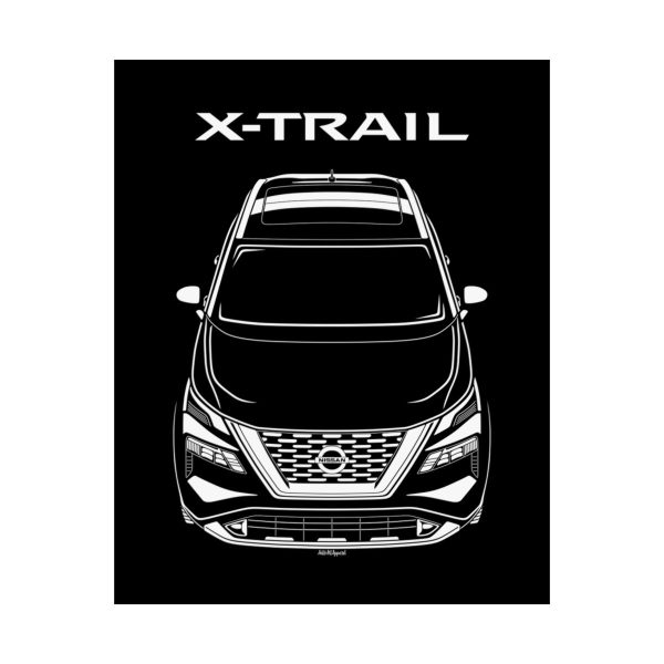 Nissan X Trail 2023-2024 Poster 16 x 20 inch by Auto Art Apparel