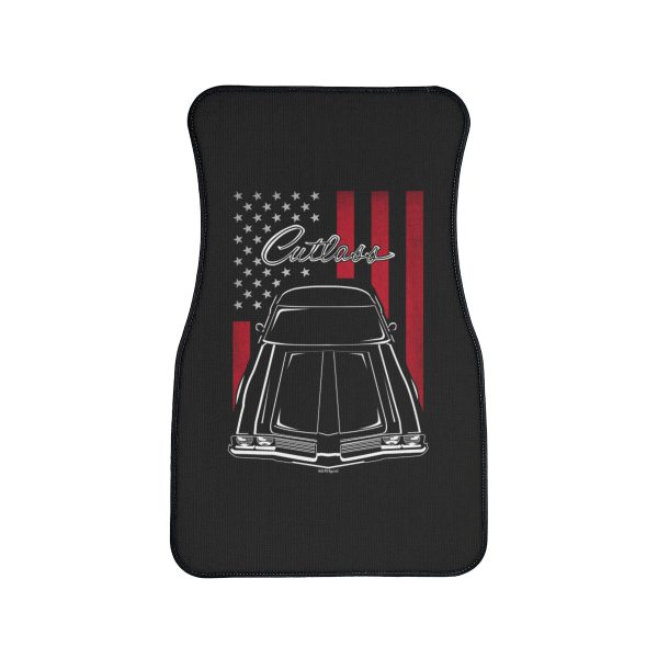 Oldsmobile Cutlass 1969 Car Mat - US Flag Floor Mats Front Carpet Floor Mats by Auto Art Apparel