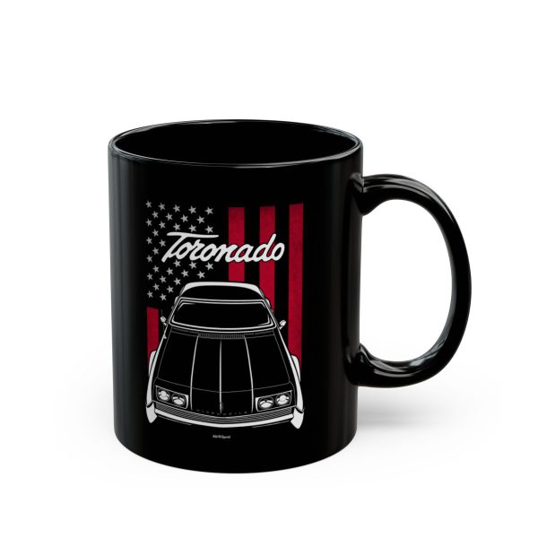 Oldsmobile Tornado 1966 Mug - US Flag Coffee Mug 11 oz by Auto Art Apparel
