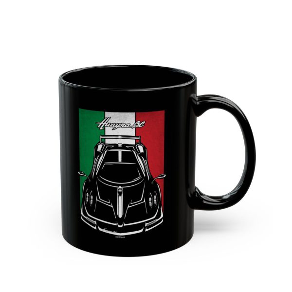 Pagani Huayra BC Mug - Italy Flag Coffee Mug 11 oz by Auto Art Apparel