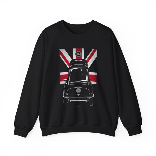 Peel P50 Sweatshirt - UK Flag Crewneck Black by Auto Art Apparel