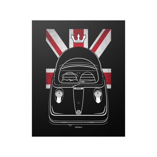 Peel Trident Poster - UK Flag Print 16 x 20 inch by Auto Art Apparel
