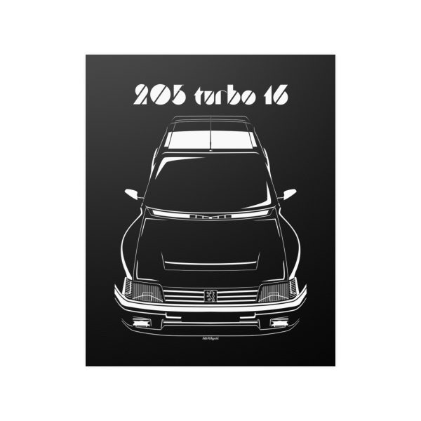 Peugeot 205 T16 1984-1986 Poster 16 x 20 inch by Auto Art Apparel