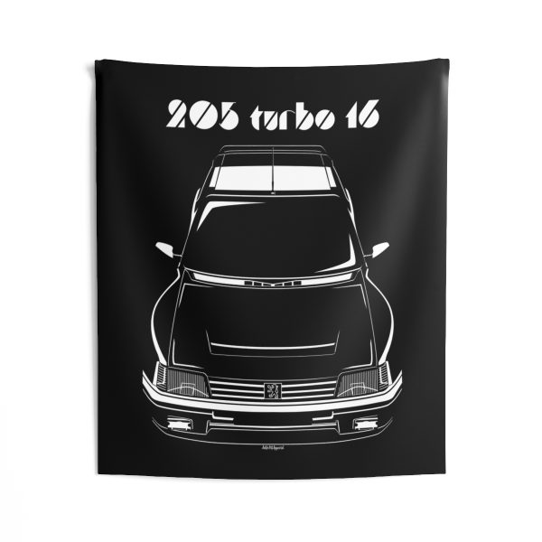 Peugeot 205 T16 1984-1986 Tapestry 50 x 60 inch by Auto Art Apparel