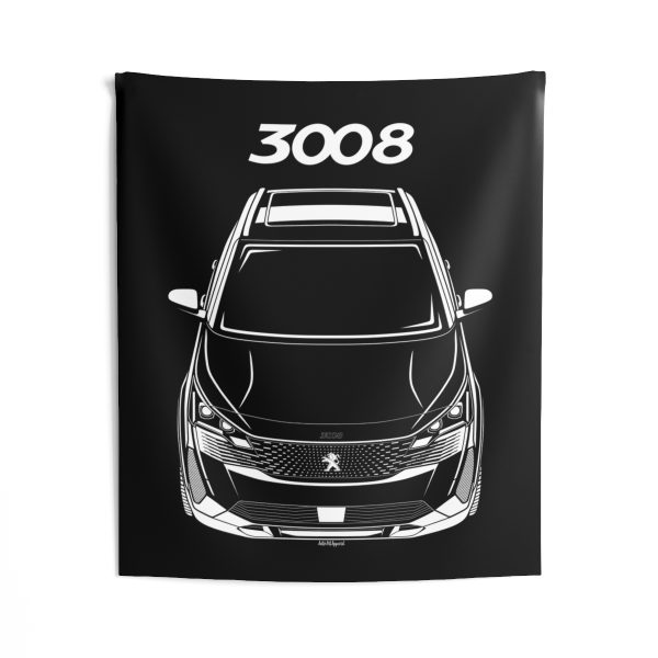 Peugeot 3008 2021-2023 Tapestry 50 x 60 inch by Auto Art Apparel