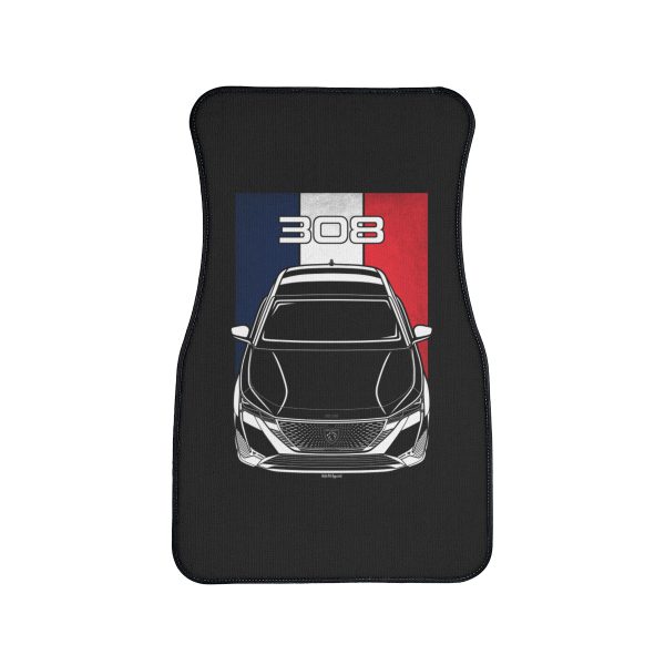 Peugeot 308 2022-2024 Car Mat - France Flag Floor Mats Front Carpet Floor Mats by Auto Art Apparel