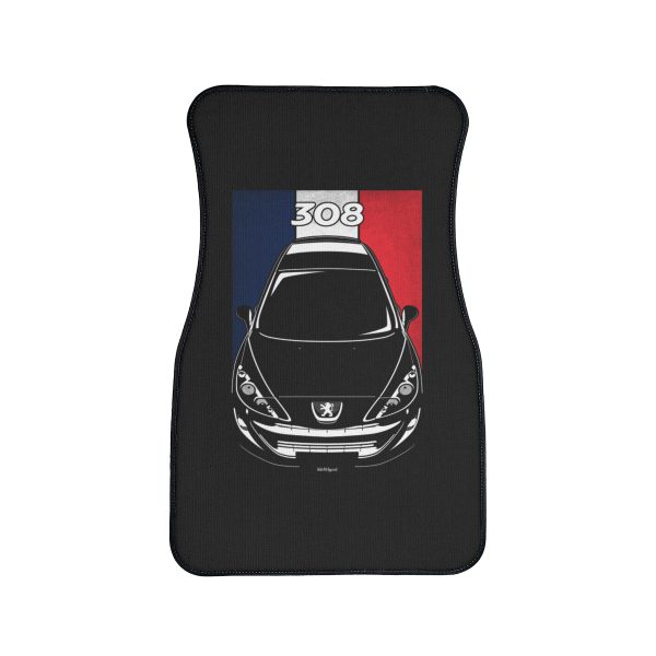 Peugeot 308 GTI 2007-2011 Car Mat - France Flag Floor Mats Front Carpet Floor Mats by Auto Art Apparel