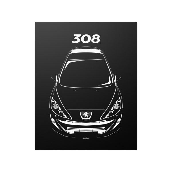 Peugeot 308 GTI 2007-2011 Poster 16 x 20 inch by Auto Art Apparel