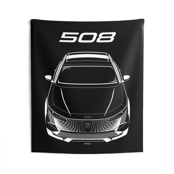 Peugeot 508 2023-2024 Tapestry 50 x 60 inch by Auto Art Apparel