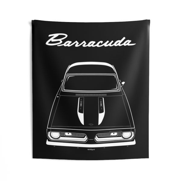 Plymouth Barracuda Formula S 1968 Tapestry 50 x 60 inch by Auto Art Apparel