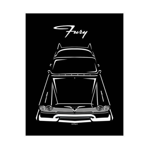 Plymouth Fury 1957-1958 Poster 16 x 20 inch by Auto Art Apparel