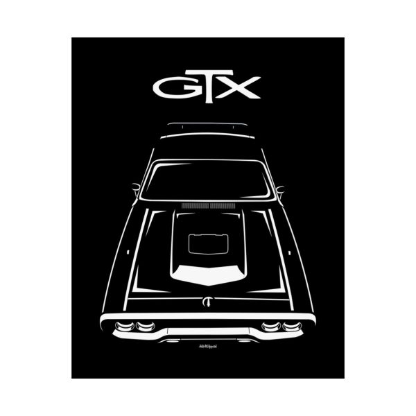 Plymouth Road Runner GTX 1971-1972 Poster 16 x 20 inch by Auto Art Apparel