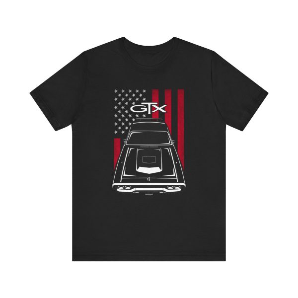 Plymouth Road Runner GTX 1971-1972 T-shirt - US Flag Shirt by Auto Art Apparel