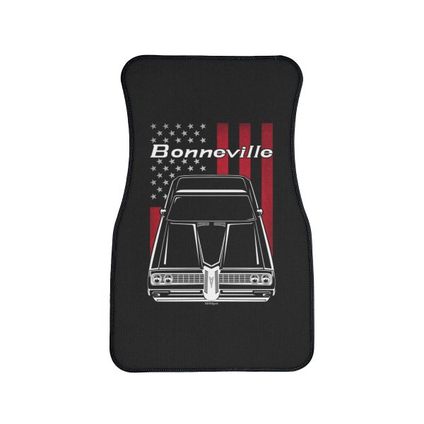 Pontiac Bonneville coupe 1968 Car Mat - US Flag Floor Mats Front Carpet Floor Mats by Auto Art Apparel