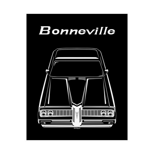 Pontiac Bonneville coupe 1968 Poster 16 x 20 inch by Auto Art Apparel
