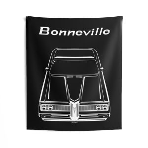 Pontiac Bonneville coupe 1968 Tapestry 50 x 60 inch by Auto Art Apparel