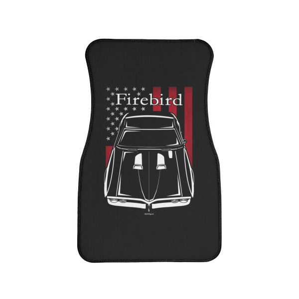 Pontiac Firebird Ram Air 1968 Car Mat - US Flag Floor Mats Front Carpet Floor Mats by Auto Art Apparel