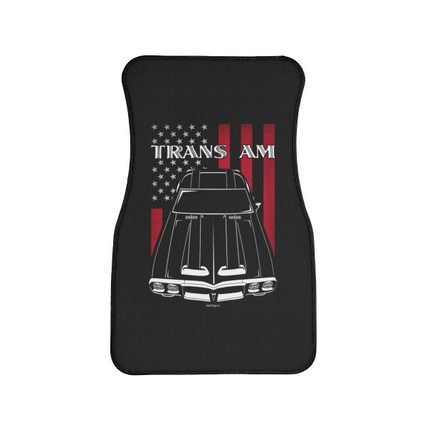 Pontiac Firebird Trans Am 1969 Car Mat - US Flag Floor Mats Front Carpet Floor Mats by Auto Art Apparel