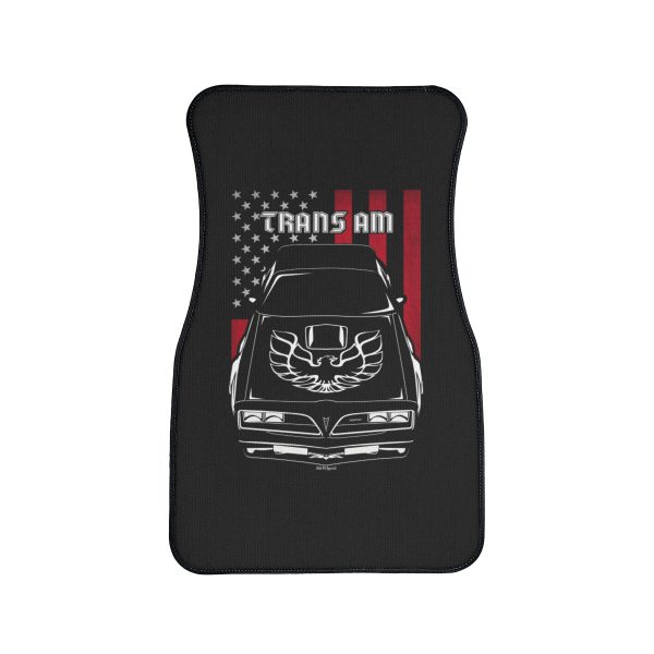Pontiac Firebird Trans Am 1977-1978 Car Mat - US Flag Floor Mats Front Carpet Floor Mats by Auto Art Apparel