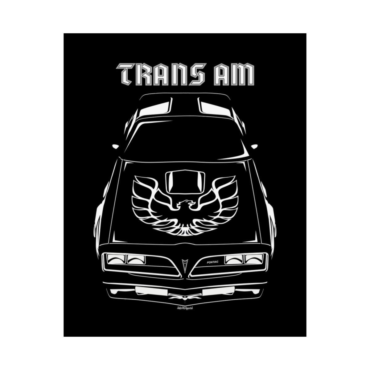 Pontiac Firebird Trans Am 1977-1978 T top Poster 16 x 20 inch by Auto Art Apparel