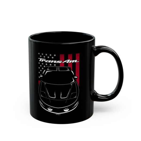 Pontiac Firebird Trans Am 1993-1997 Mug - US Flag Coffee Mug 11 oz by Auto Art Apparel