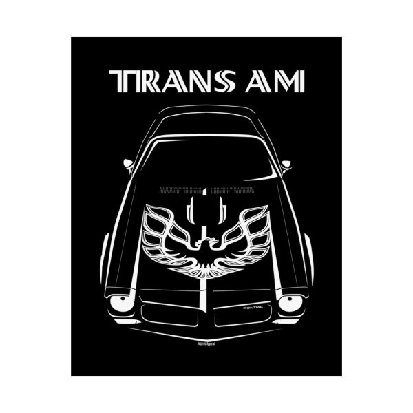 Pontiac Firebird Trans Am 2nd gen 1973 Pheonix Poster 16 x 20 inch by Auto Art Apparel