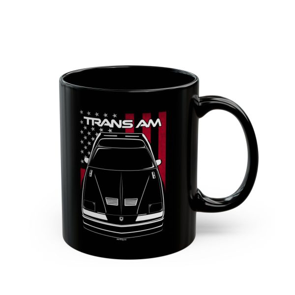 Pontiac Firebird Trans Am 3rd gen Mug - US Flag Coffee Mug 11 oz by Auto Art Apparel