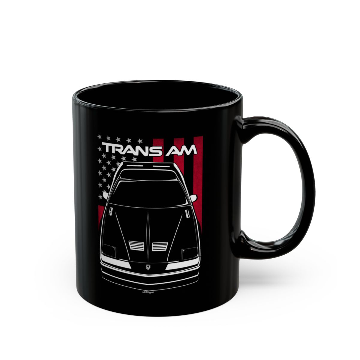 Pontiac Firebird Trans Am 3rd gen Mug - US Flag Coffee Mug 11 oz by Auto Art Apparel