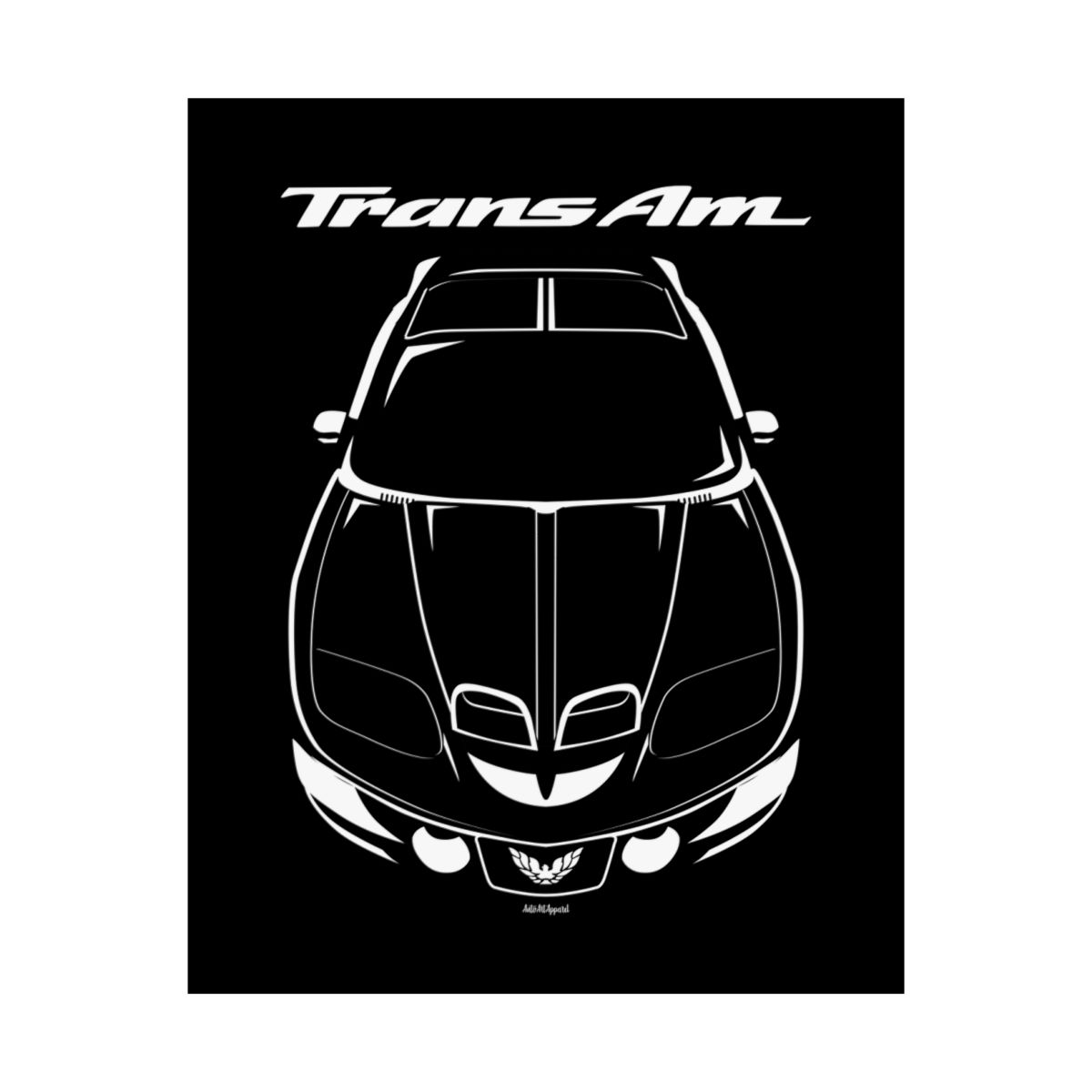 Pontiac Firebird Trans Am 4th gen 1998-2002 Poster 16 x 20 inch by Auto Art Apparel