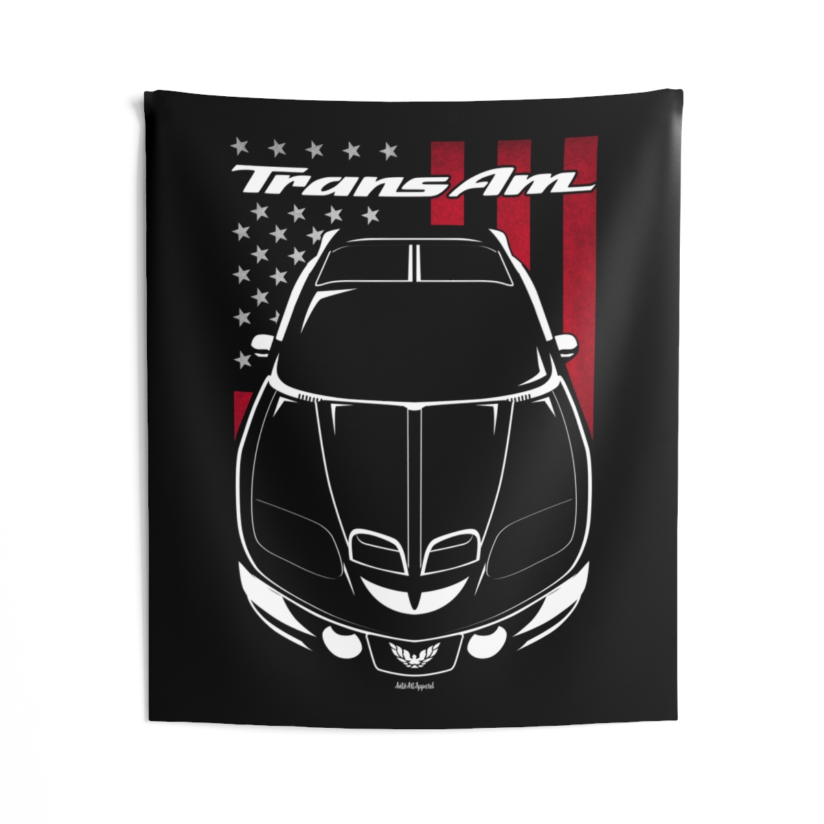 Pontiac Firebird Trans Am 4th gen 1998-2002 Tapestry - US Flag Wall Art 50 x 60 inch by Auto Art Apparel