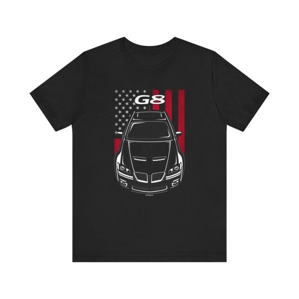 Pontiac G8 2008-2009 T-shirt - US Flag Shirt by Auto Art Apparel