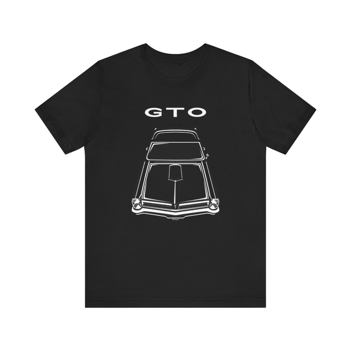 Pontiac GTO 1965 T-shirt Black by Auto Art Apparel