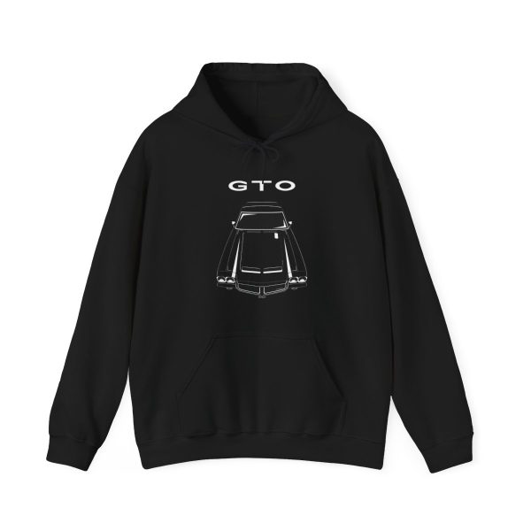 Pontiac GTO 1971 Hoodie Black by Auto Art Apparel