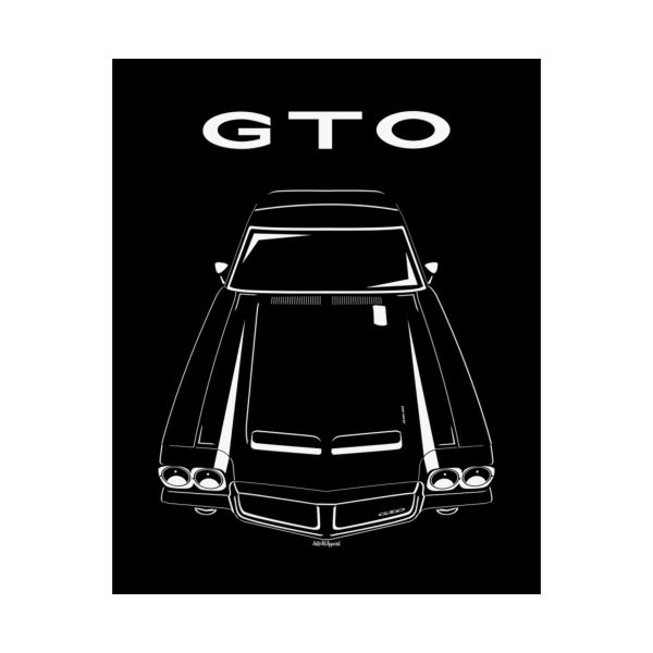 Pontiac GTO 1971 Poster 16 x 20 inch by Auto Art Apparel