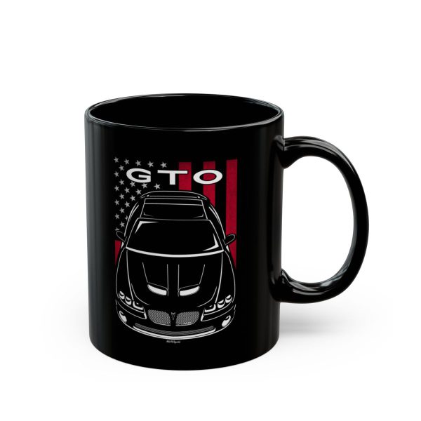 Pontiac GTO 2004-2006 Mug - US Flag Coffee Mug 11 oz by Auto Art Apparel
