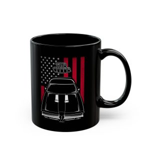 Pontiac GTO The Judge 1969 Mug - US Flag Coffee Mug 11 oz by Auto Art Apparel