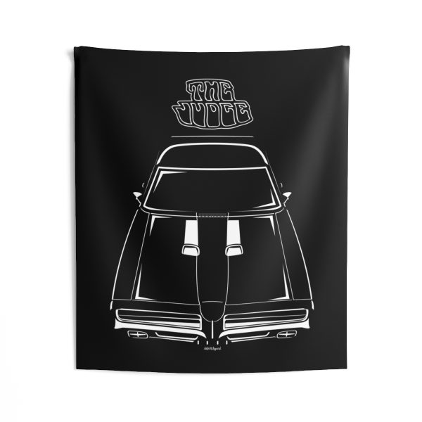 Pontiac GTO The Judge 1969 Tapestry 50 x 60 inch by Auto Art Apparel