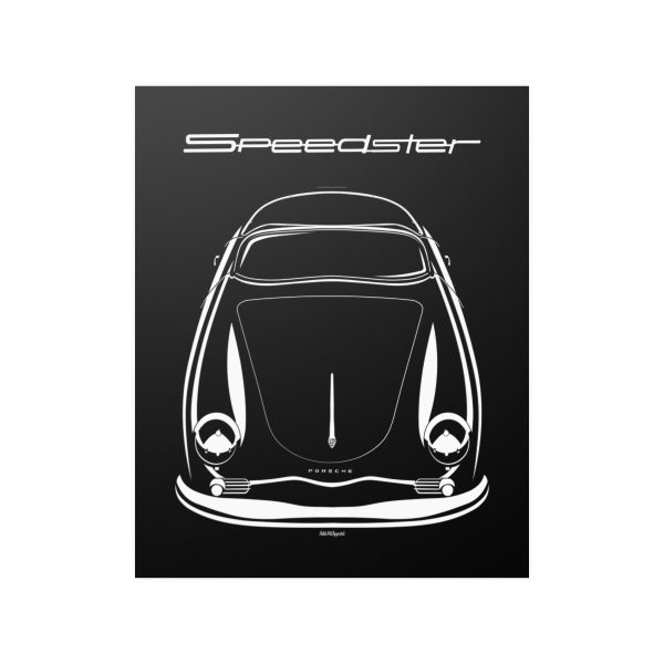 Porsche 356A Speedster Poster 16 x 20 inch by Auto Art Apparel