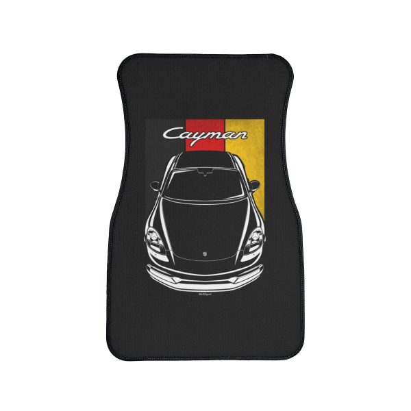 Porsche 718 Cayman Car Mat - Germany Flag Floor Mats Front Carpet Floor Mats by Auto Art Apparel