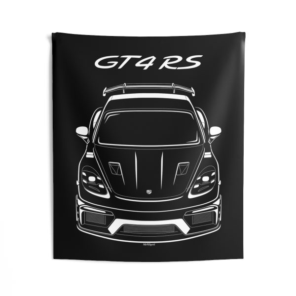 Porsche 718 Cayman GT4 RS Tapestry 50 x 60 inch by Auto Art Apparel