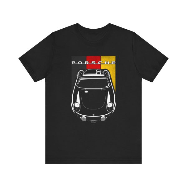 Porsche 718 RS 60 T-shirt - Germany Flag Shirt Black by Auto Art Apparel