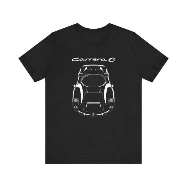 Porsche 906 Carrera 6 T-shirt Black by Auto Art Apparel
