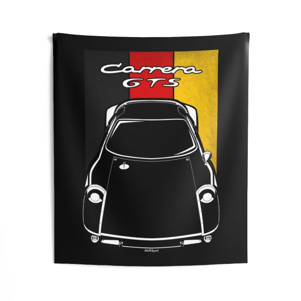 Porsche 907 Carrera GTS Tapestry - Germany Flag Wall Art 50 x 60 inch by Auto Art Apparel